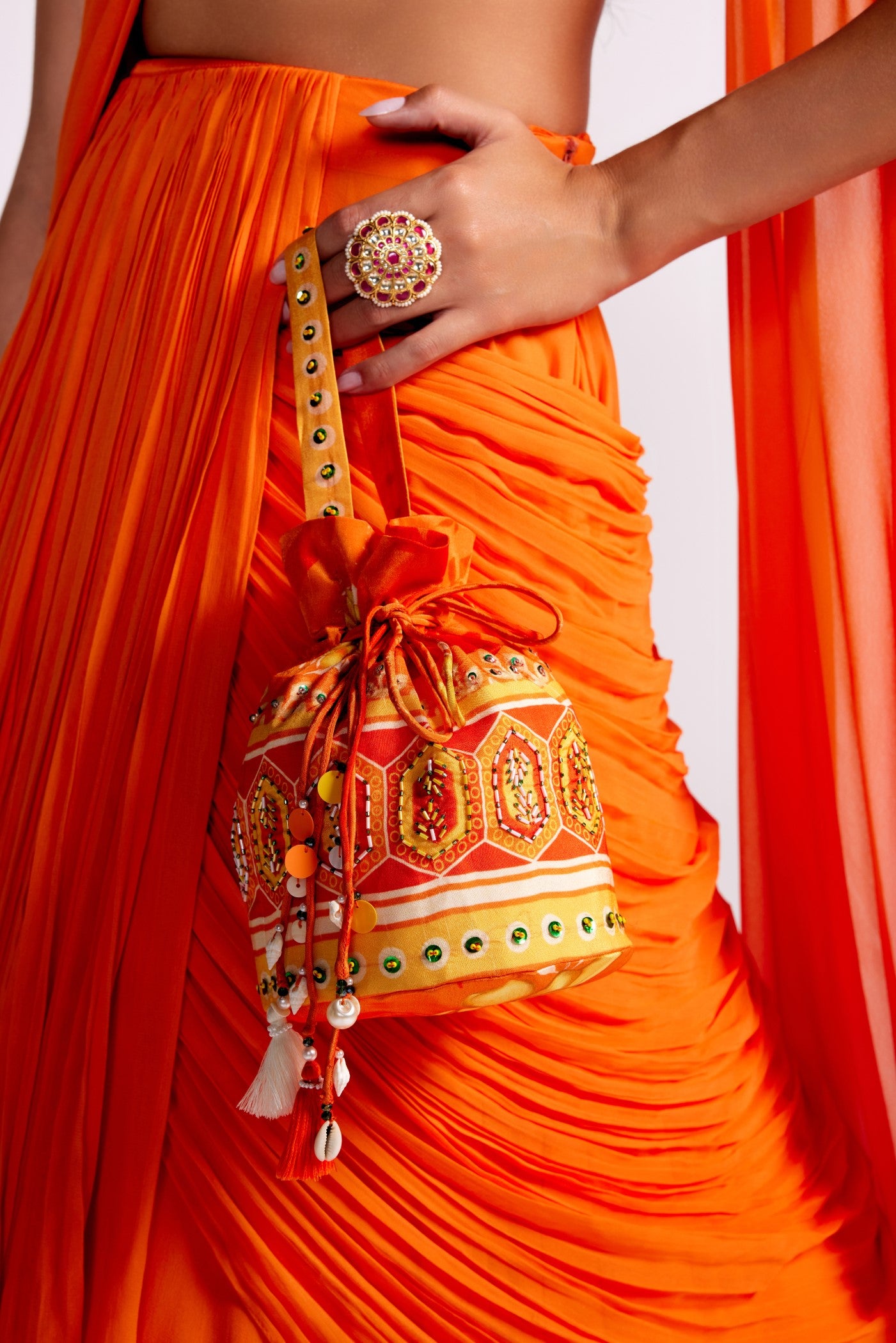 Potli bag - Orange