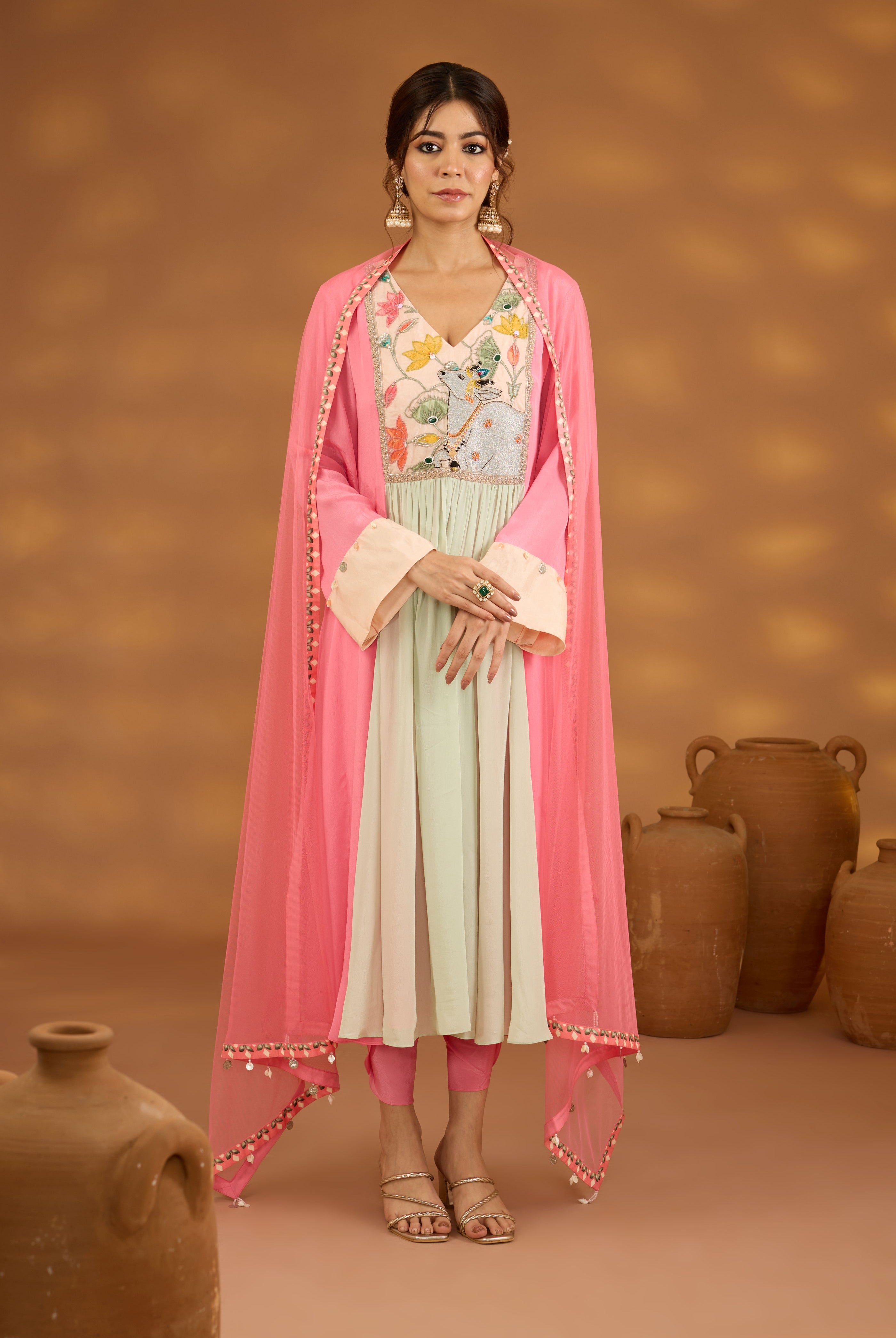 Kamdhenu Gulabi Suit Set