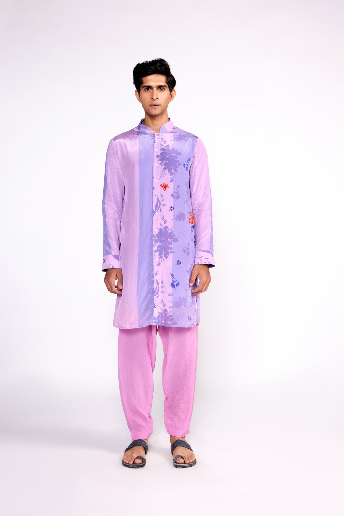 Lilac printed kurta