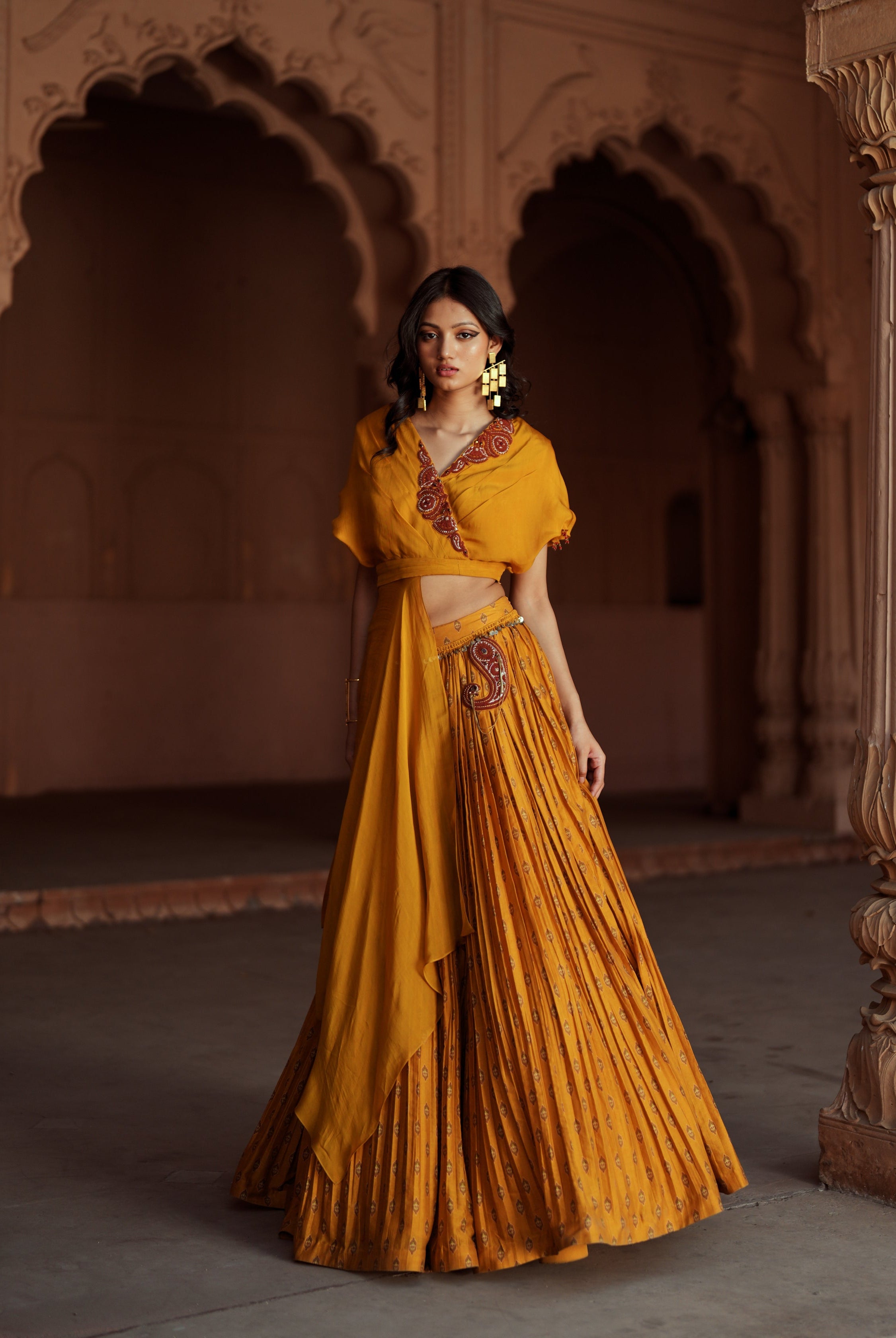 Gul Lehenga Set