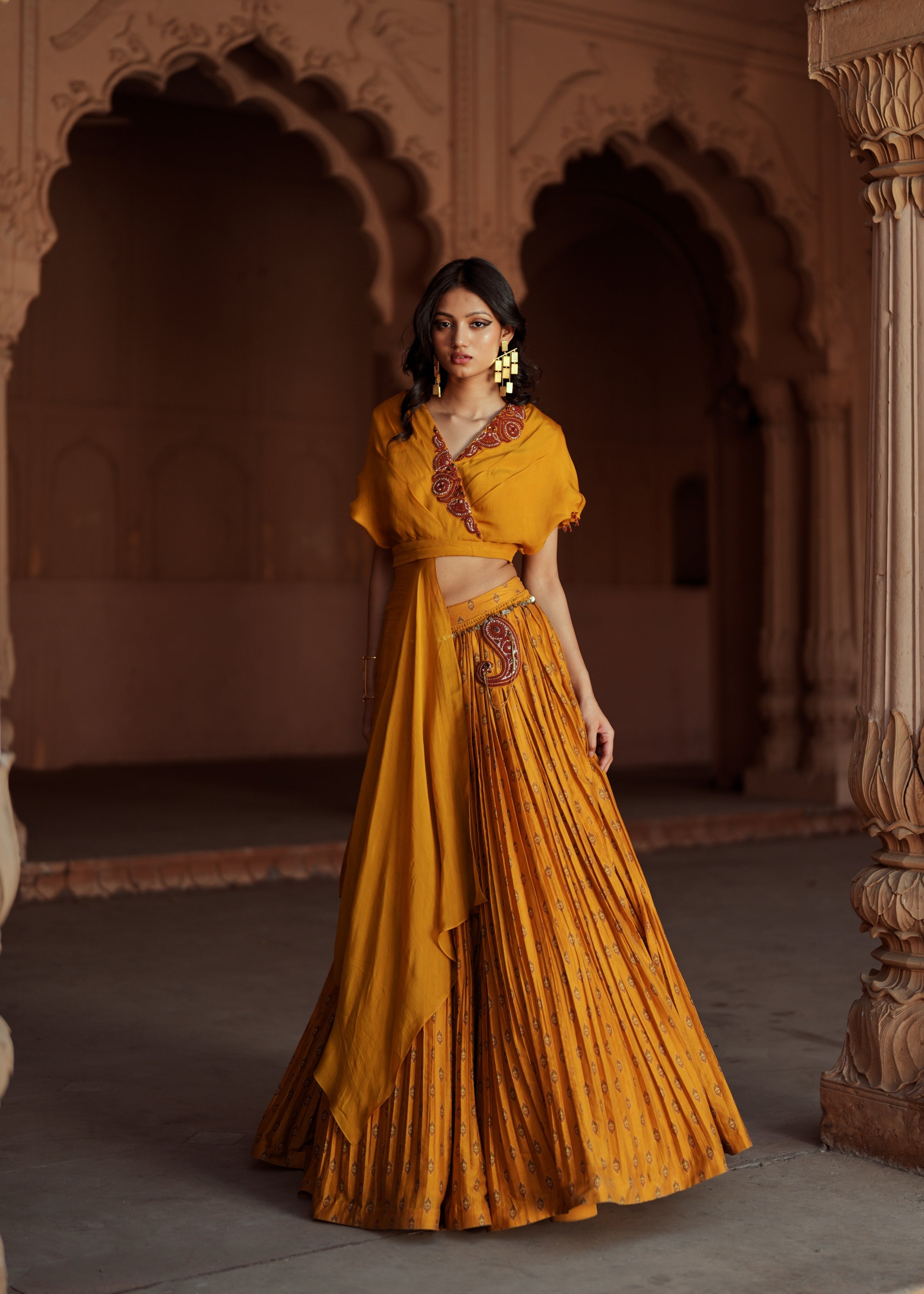 Gul Lehenga Set