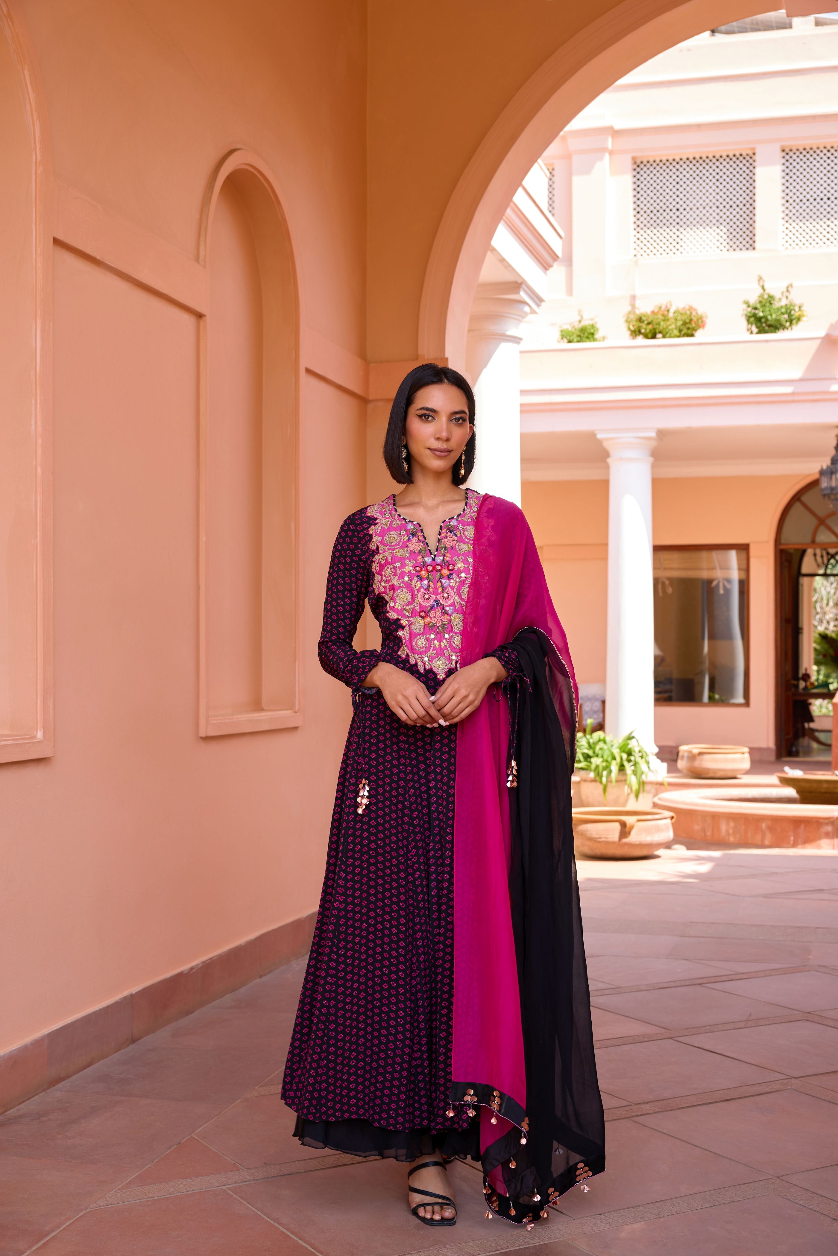 Sharanya anarkali set