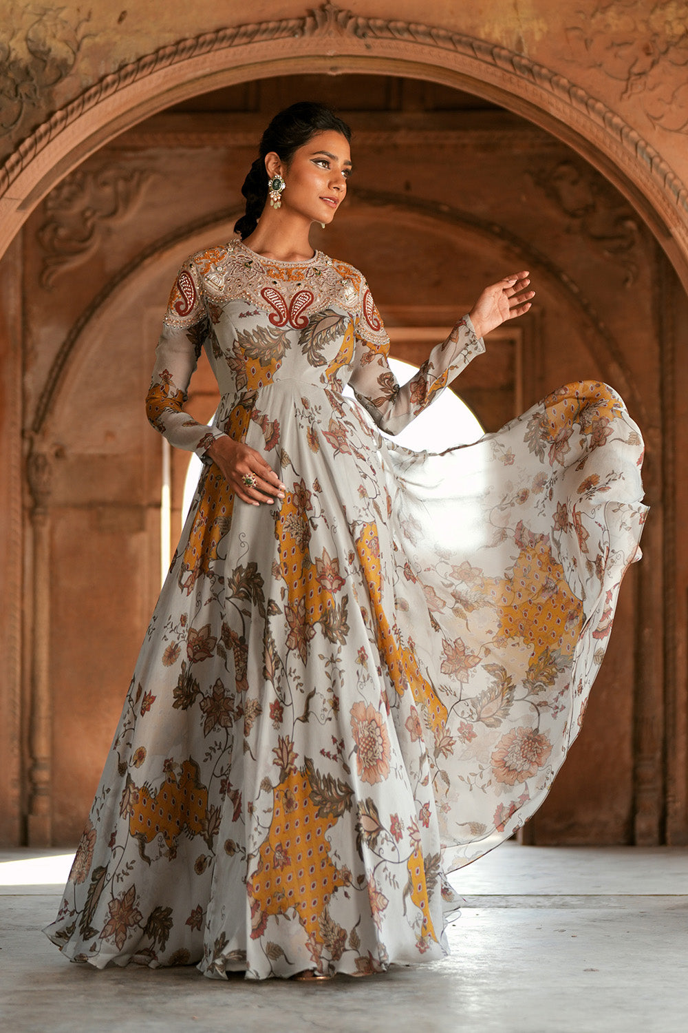 Jhilmil Anarkali Gown