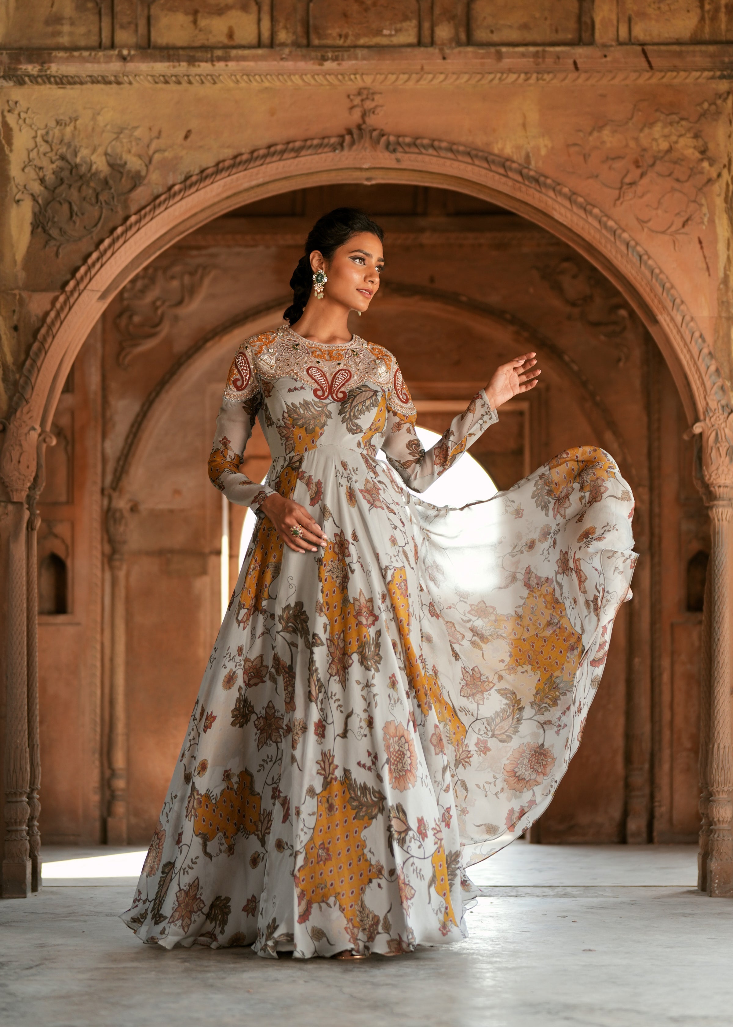 Jhilmil Anarkali Gown