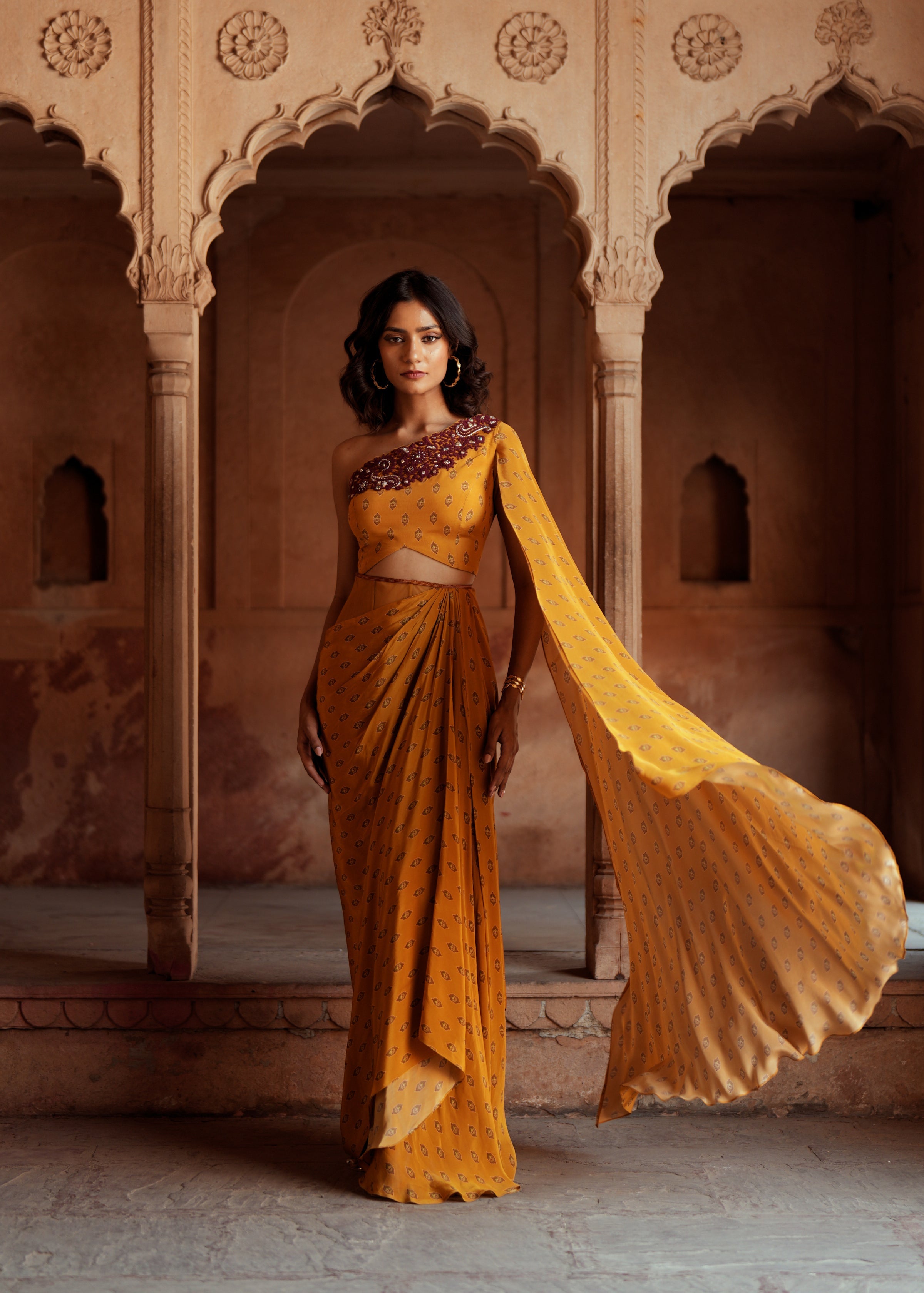 Vanya Drape Skirt Set