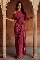 Aarohi One Shouder Drape Set