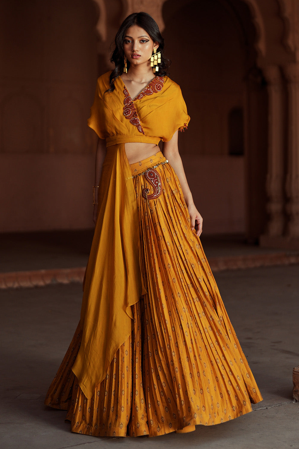 Gul Lehenga Set