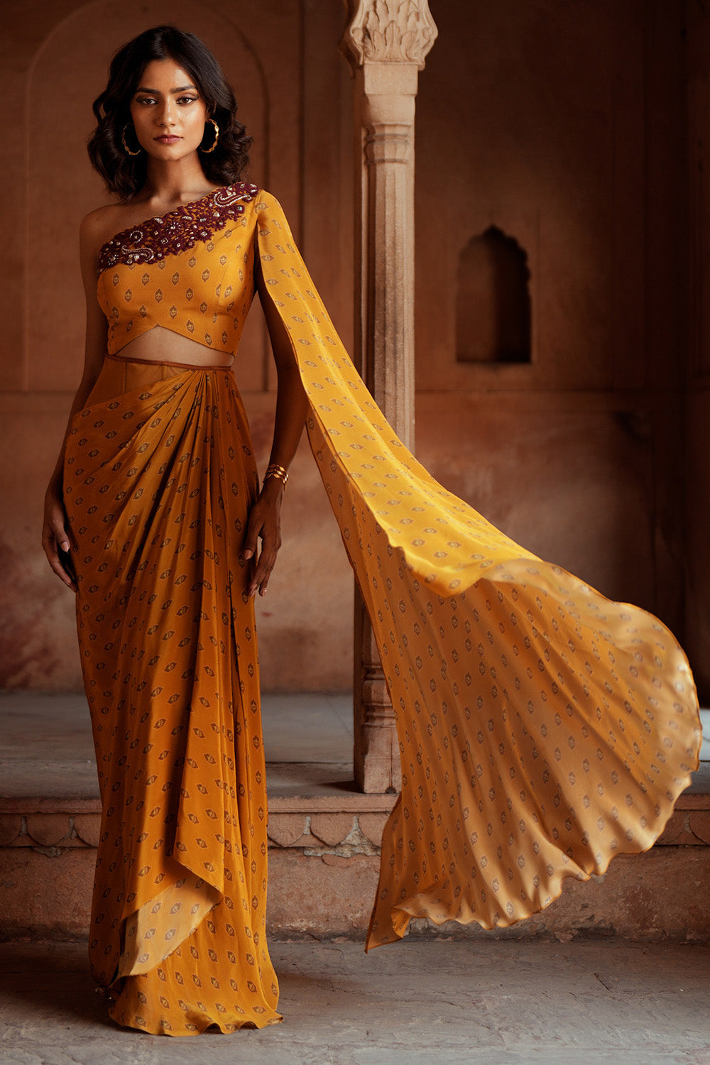 Vanya Drape Skirt Set